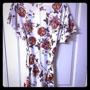 H&M white floral Dress
